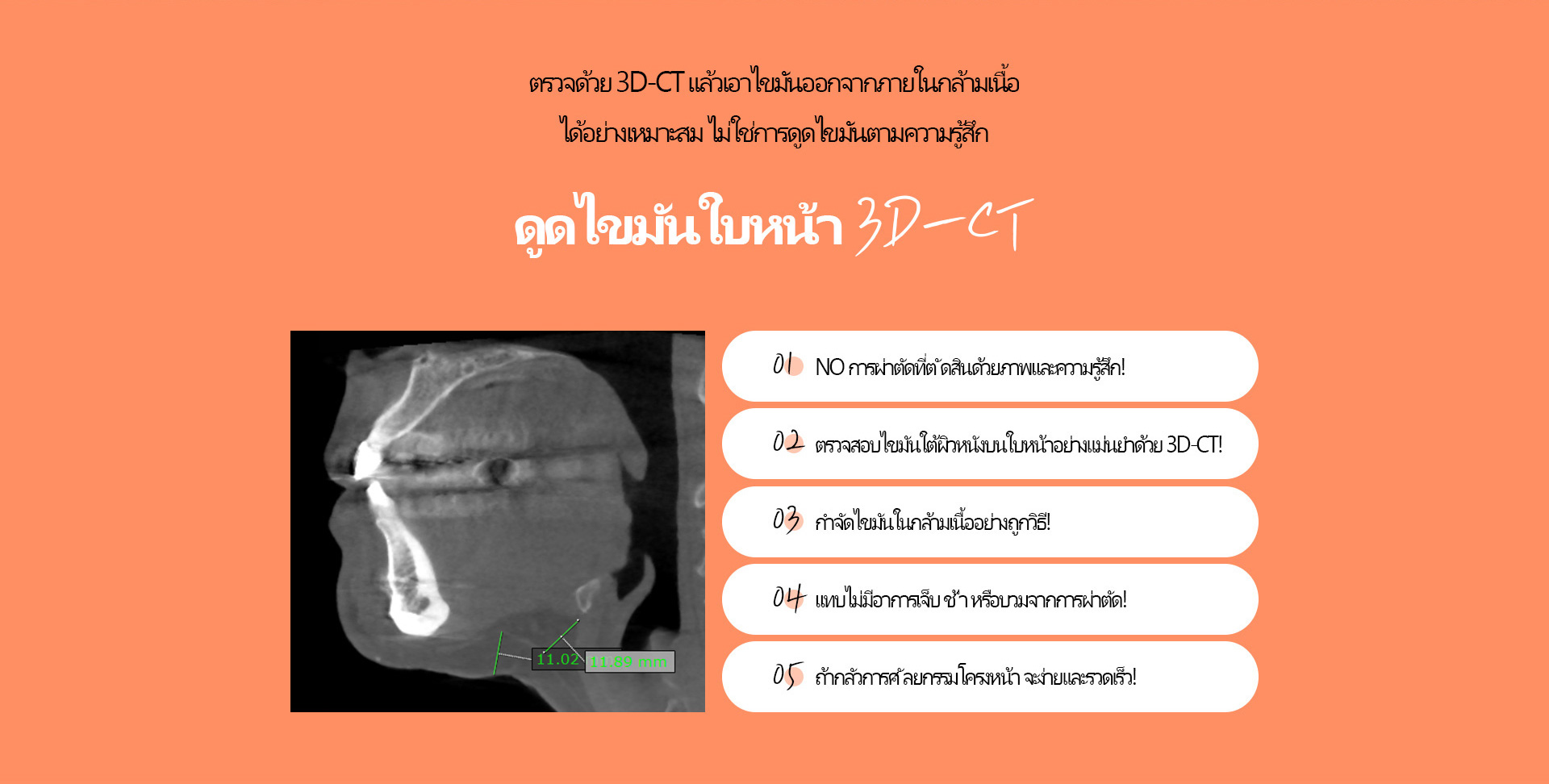 3D CT FIT 얼굴지방흡입