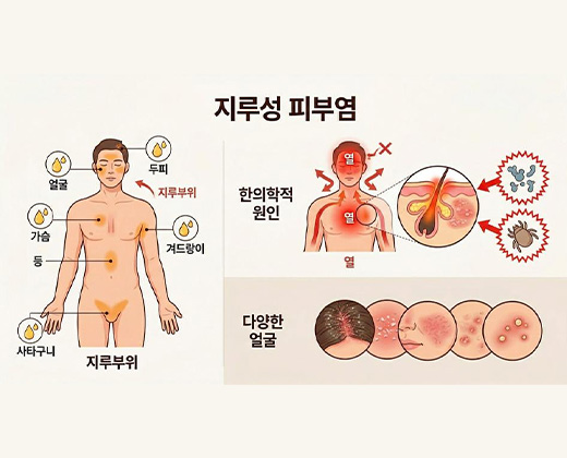 지루성 피부염 키비주얼